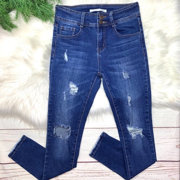 Klique B. Denim - 👖|•KLIQUE B.• Distressed Skinny Jeans|👖